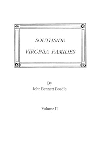 Southside Virginia Families, Volume II