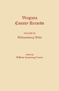 Front cover_Virginia County Records. Volume III