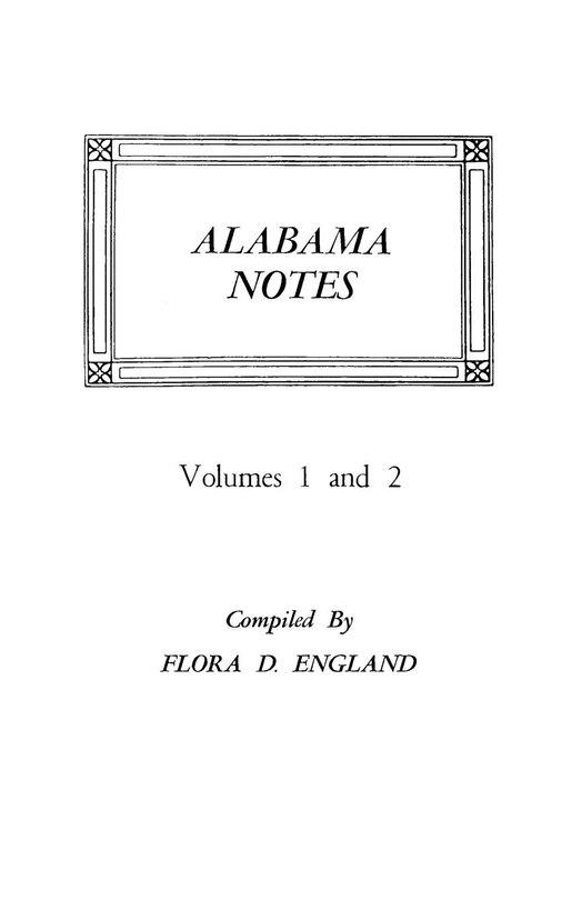 Couverture_Alabama Notes, Volumes 1 and 2