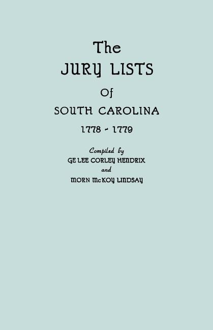 Jury Lists of South Carolina, 1778-1779