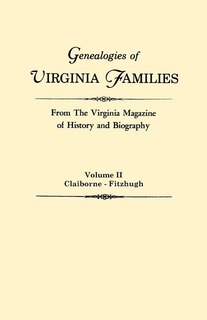Front cover_Genealogies of Virginia Families from the Virginia Magazine of History and Biography. in Five Volumes. Volume II