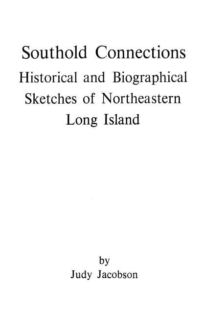 Front cover_Southold Connections