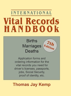 Couverture_International Vital Records Handbook. 7th Edition