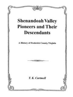Couverture_Shenandoah Valley Pioneers and Their Descendants