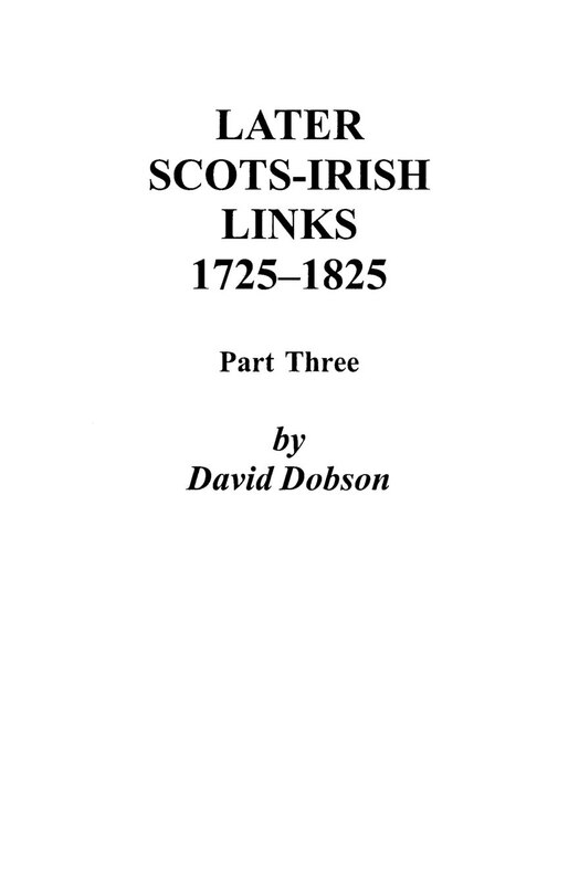 Couverture_Later Scots-Irish Links, 1725-1825