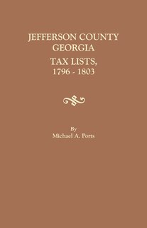 Couverture_Jefferson County, Georgia, Tax Lists, 1796-1803