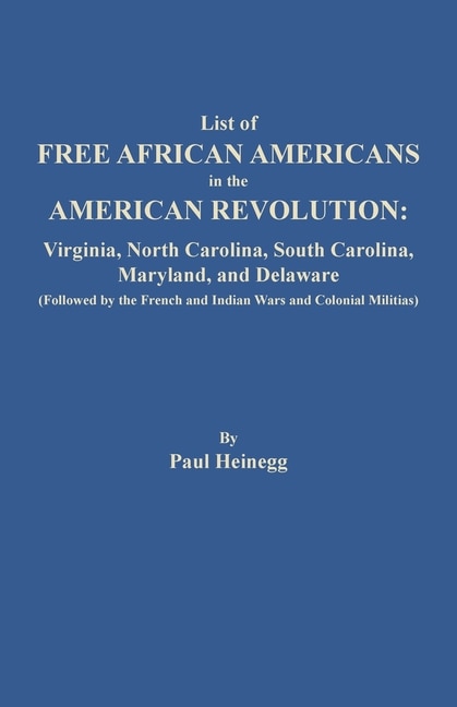 Front cover_List of Free African Americans in the American Revolution