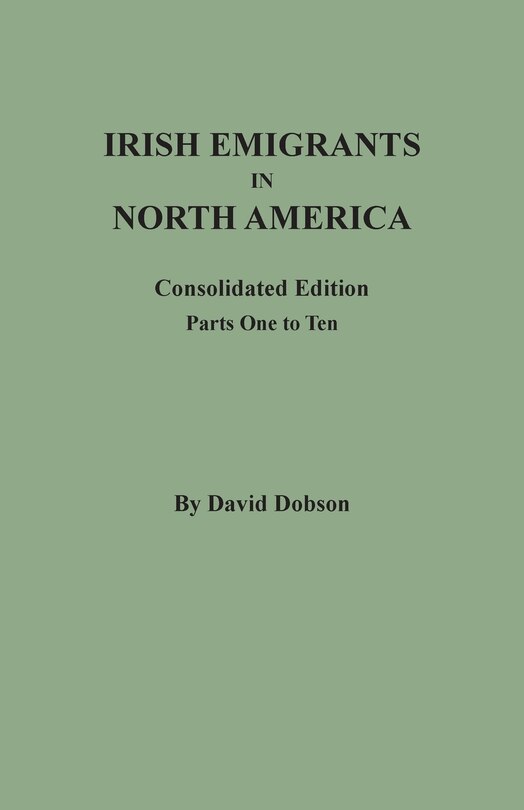 Front cover_Irish Emigrants in North America