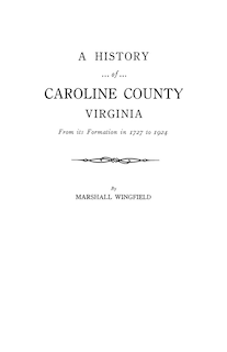 Couverture_A History of Caroline County, Virginia