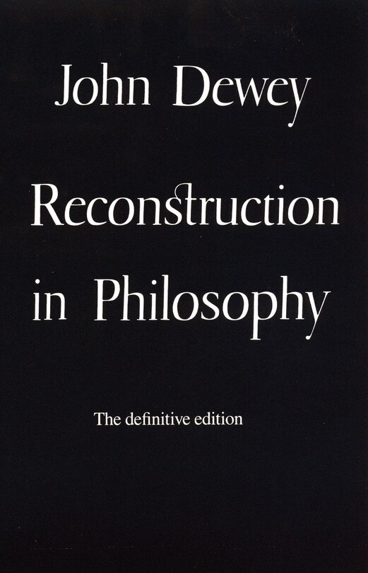 Front cover_Reconstruction In Philosophy