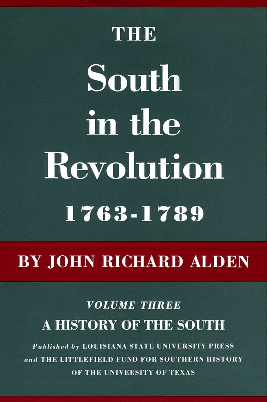 Couverture_The South in the Revolution, 1763-1789