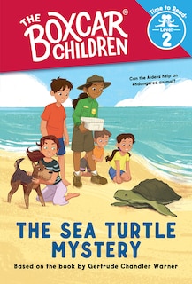 Front cover_The Sea Turtle Mystery (The Boxcar Children: Time to Read, Level 2)