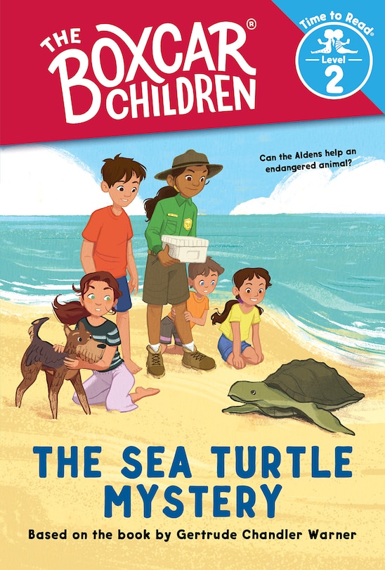 Front cover_The Sea Turtle Mystery (The Boxcar Children: Time to Read, Level 2)