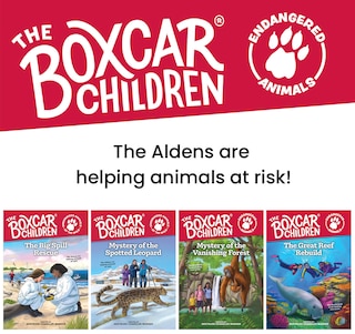 Front cover_The Boxcar Children Endangered Animals 4-Book Set