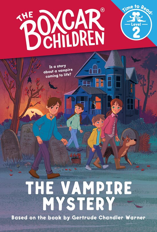 Front cover_The Vampire Mystery (The Boxcar Children: Time to Read, Level 2)