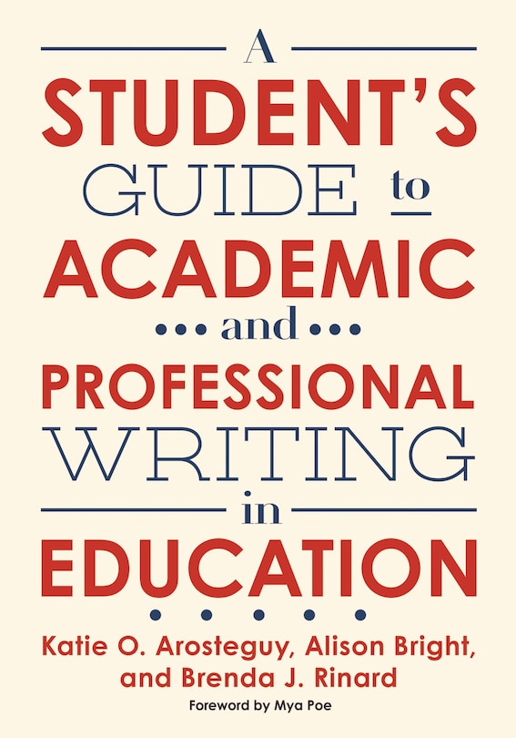 Front cover_A Student's Guide to Academic and Professional Writing in Education