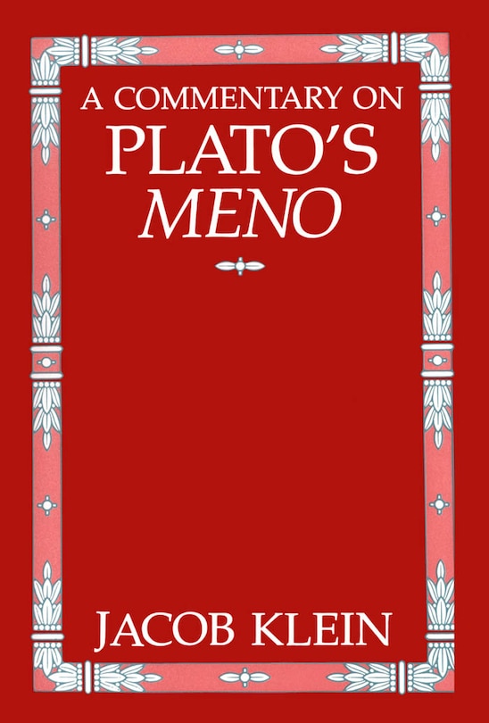 Front cover_A Commentary on Plato's Meno