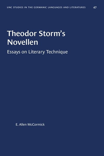 Front cover_Theodor Storm's Novellen