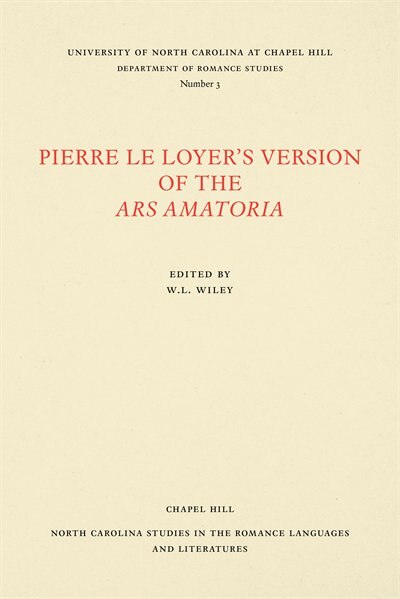 Front cover_Pierre Le Loyer's Version Of The Ars Amatoria