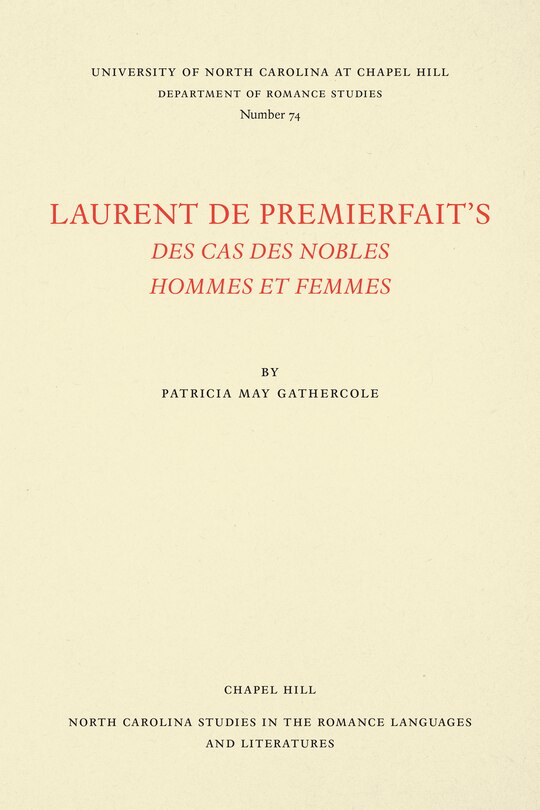 Couverture_Laurent De Premierfait's Des Cas Des Nobles Hommes Et Femmes