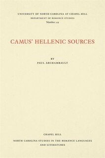 Front cover_Camus' Hellenic Sources