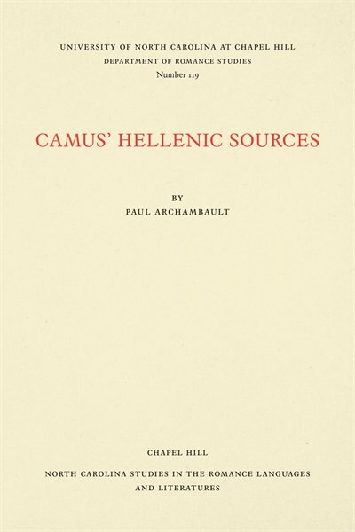 Front cover_Camus' Hellenic Sources