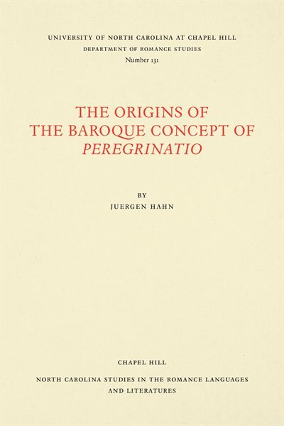 Front cover_The Origins of the Baroque Concept of Peregrinatio