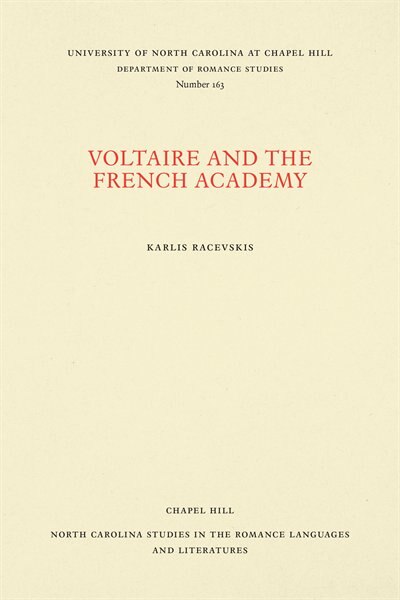 Couverture_Voltaire and the French Academy