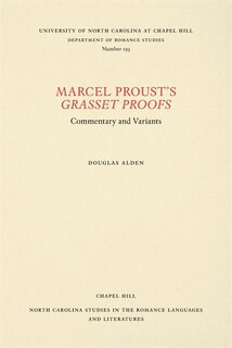 Couverture_Marcel Proust's Grasset Proofs