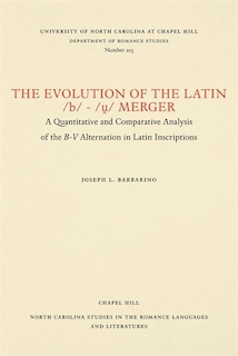 Front cover_The Evolution of the Latin /b/-/ṷ/ Merger