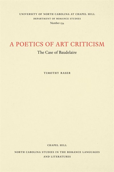 Front cover_A Poetics of Art Criticism