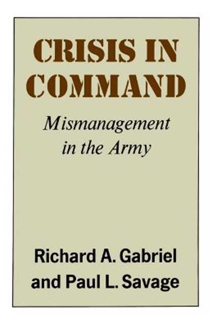 Couverture_Crisis In Command: Mismanagement In The Army