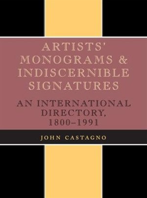 Couverture_Artists' Monograms and Indiscernible Signatures