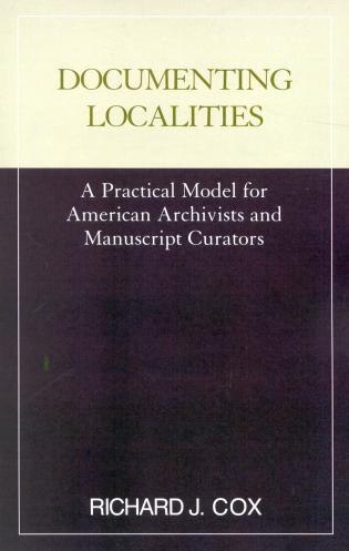 Front cover_Documenting Localities