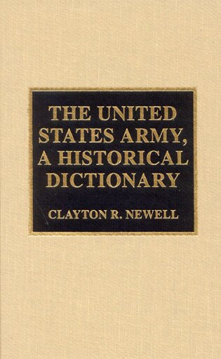 Front cover_United States Army, A Historical Dictionary