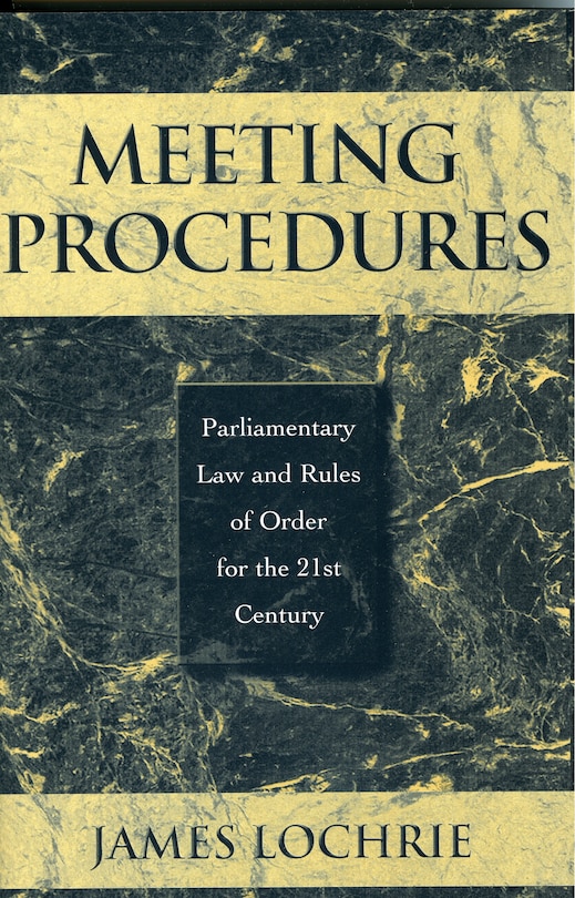 Couverture_Meeting Procedures