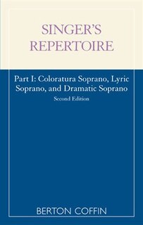Front cover_The Singer's Repertoire, Part I