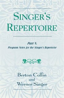 Front cover_The Singer's Repertoire, Part V