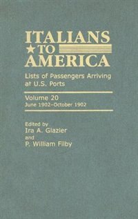 Front cover_Italians to America, June 1902 - October 1902