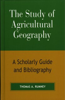 Couverture_Study of Agricultural Geography