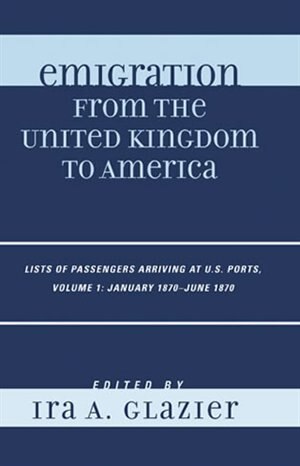 Front cover_Emigration from the United Kingdom to America