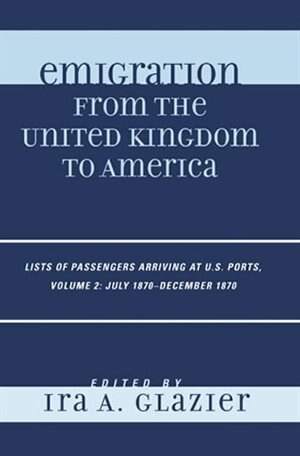 Couverture_Emigration from the United Kingdom to America