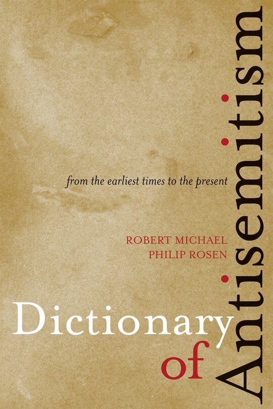 Front cover_Dictionary of Antisemitism