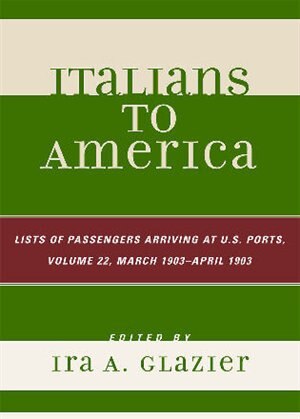 Front cover_Italians to America, March 1903 - April 1903