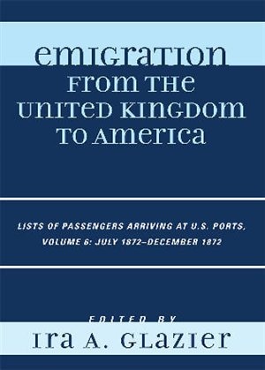 Front cover_Emigration from the United Kingdom to America