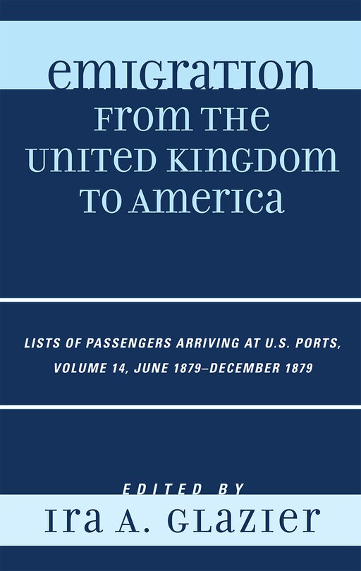 Front cover_Emigration from the United Kingdom to America