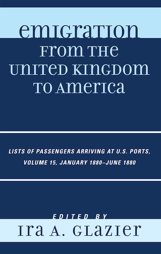 Front cover_Emigration from the United Kingdom to America