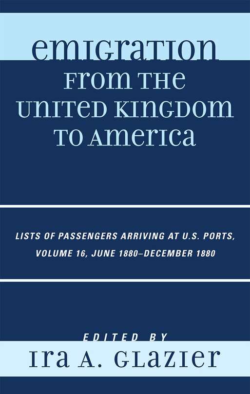 Front cover_Emigration from the United Kingdom to America