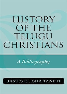 Couverture_History of the Telugu Christians