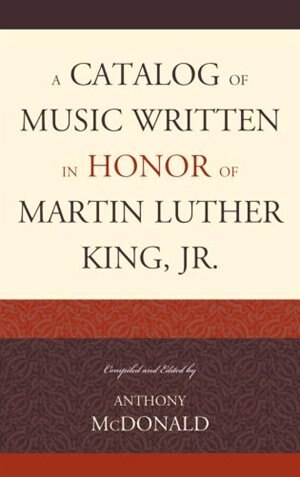 Couverture_A Catalog of Music Written in Honor of Martin Luther King Jr.
